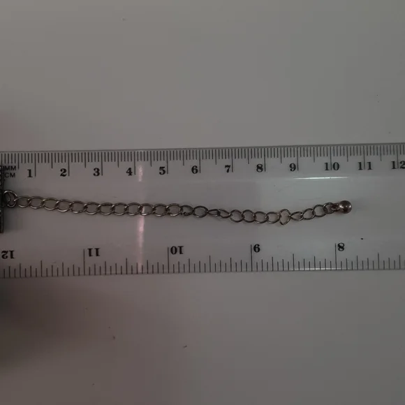 Long pendant adjustable choker boho black/grey - Picture 11 of 14